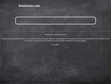 Tablet Screenshot of domehomes.com